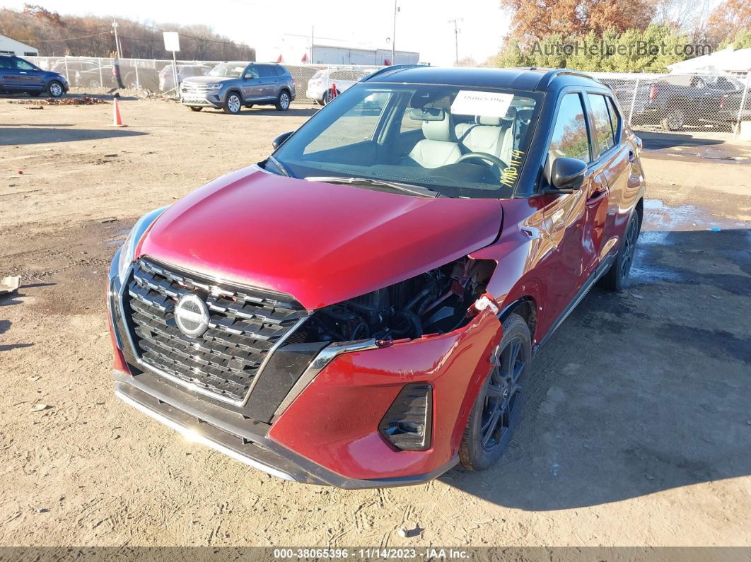 2022 Nissan Kicks Sr Xtronic Cvt Maroon vin: 3N1CP5DV6NL530126