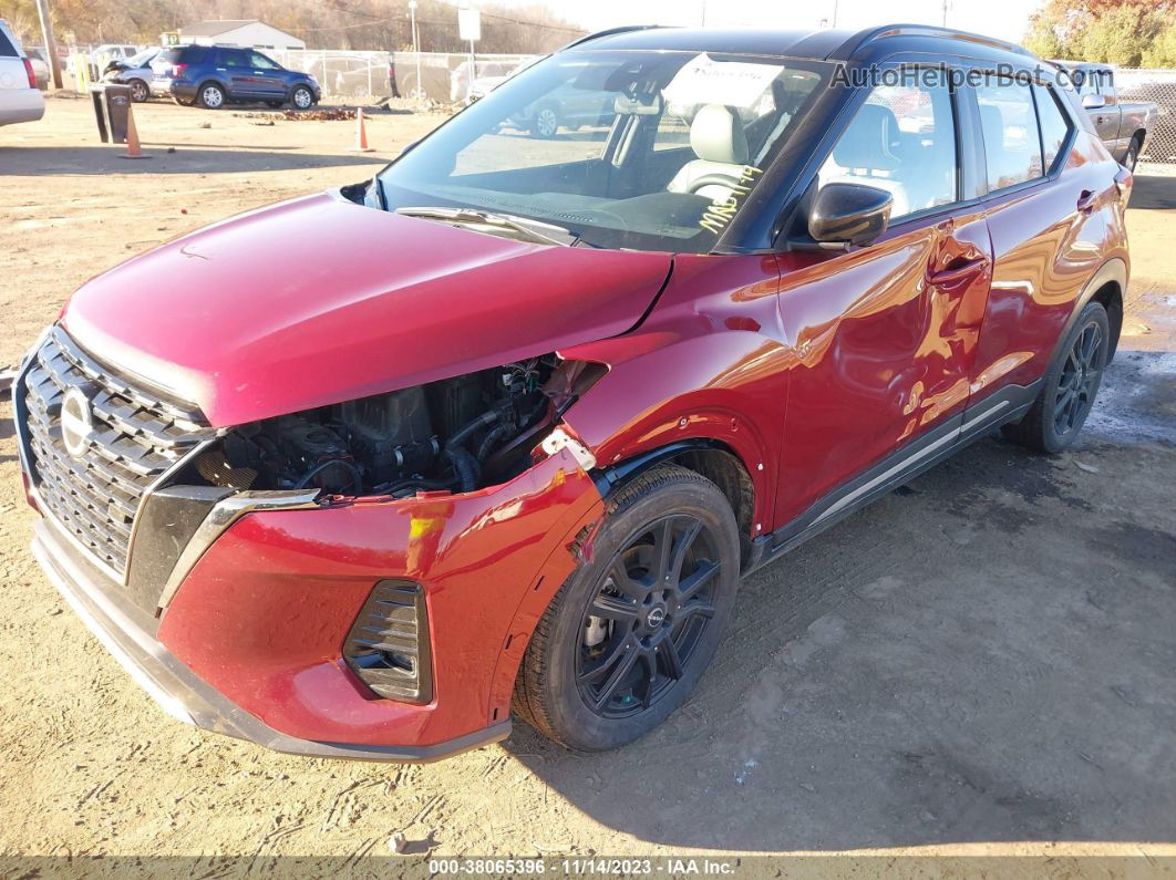 2022 Nissan Kicks Sr Xtronic Cvt Maroon vin: 3N1CP5DV6NL530126