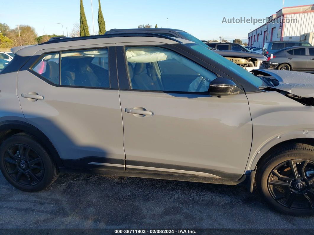 2022 Nissan Kicks Sr Xtronic Cvt Gray vin: 3N1CP5DV8NL494813