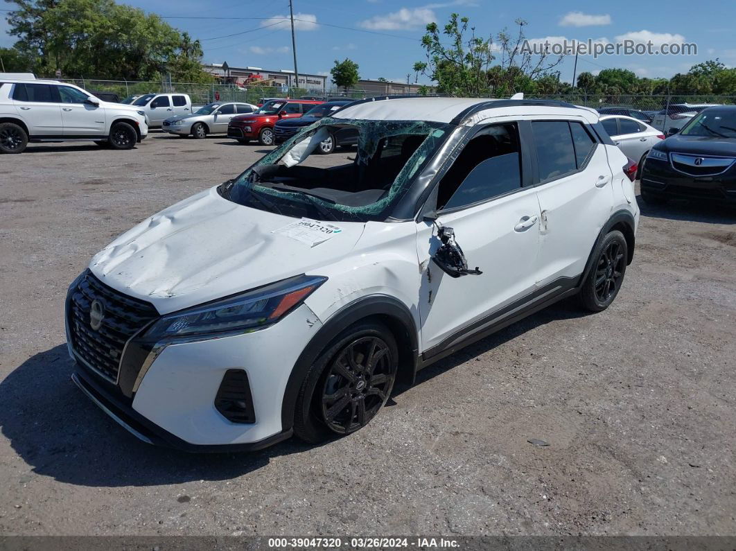 2022 Nissan Kicks Sr Xtronic Cvt White vin: 3N1CP5DV9NL474361