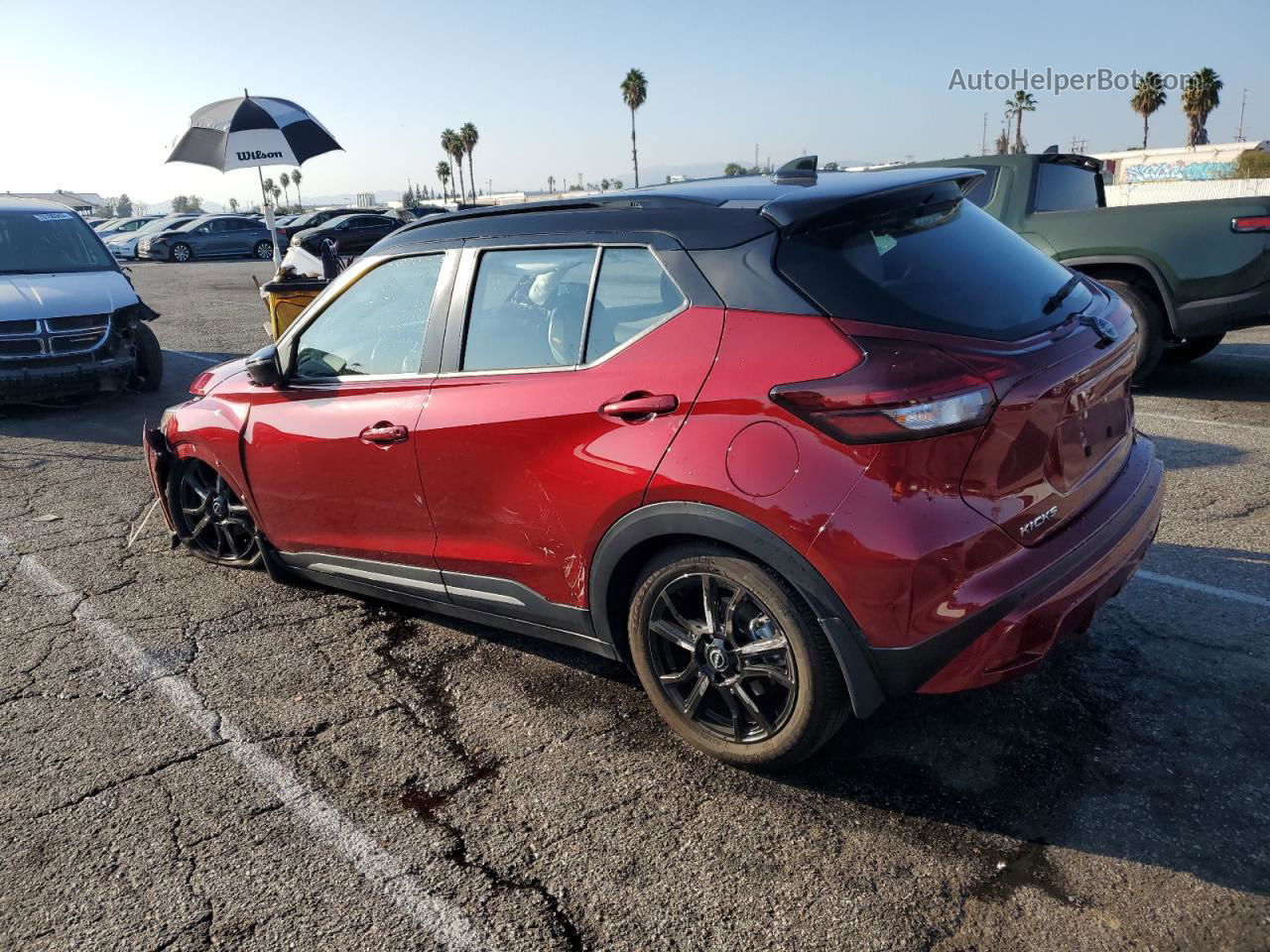 2022 Nissan Kicks Sr Red vin: 3N1CP5DV9NL494139