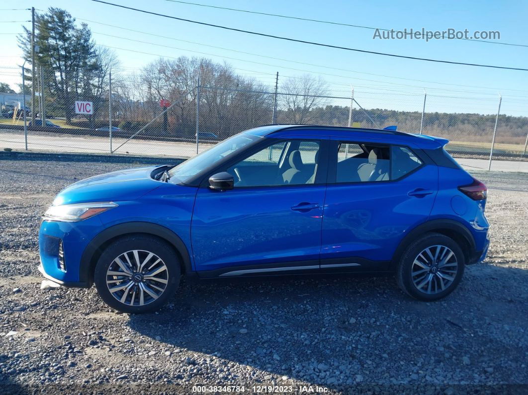 2022 Nissan Kicks Sr Xtronic Cvt Blue vin: 3N1CP5DVXNL479407