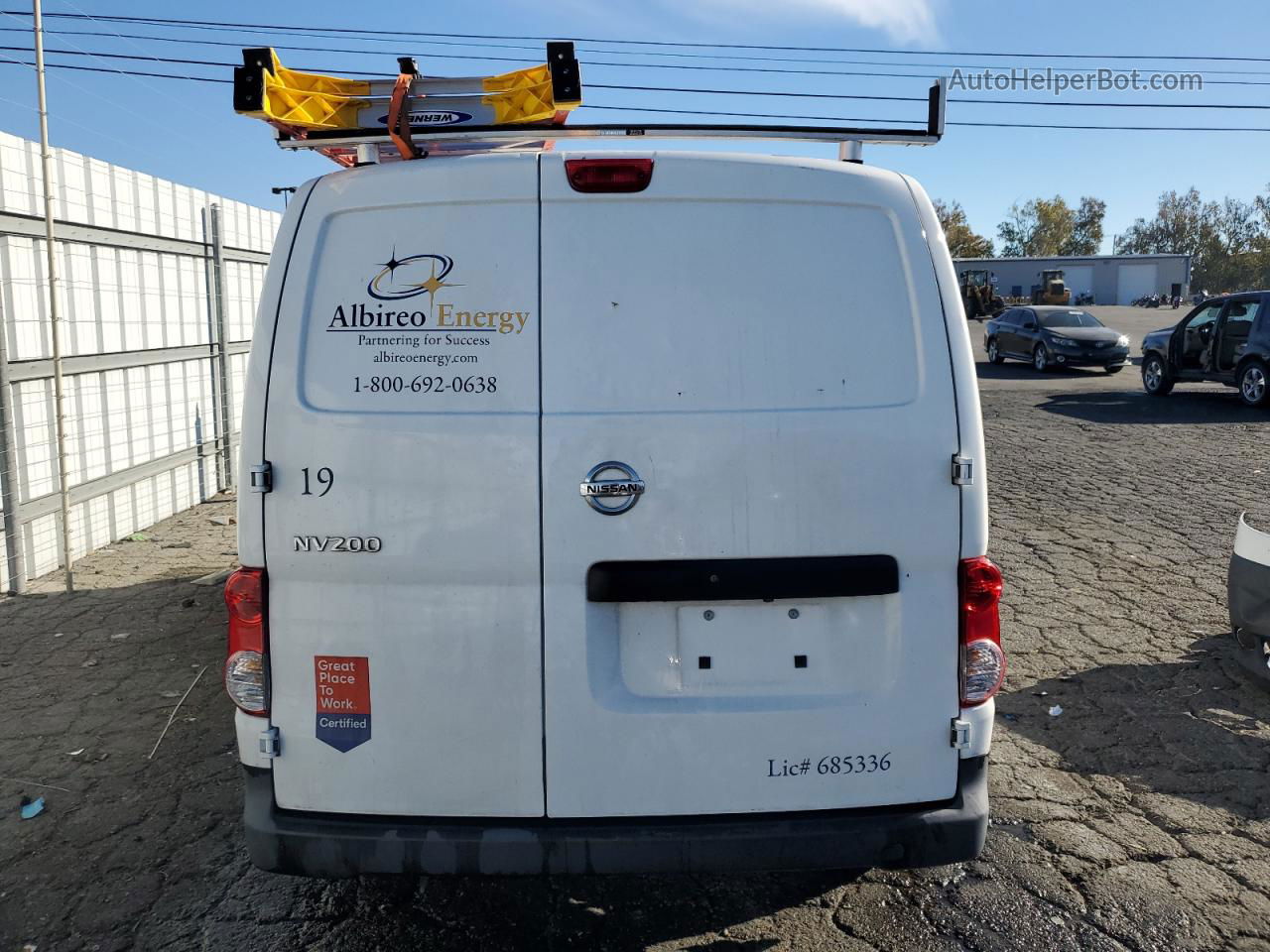 2019 Nissan Nv200 2.5s Белый vin: 3N6CM0KN2KK700766