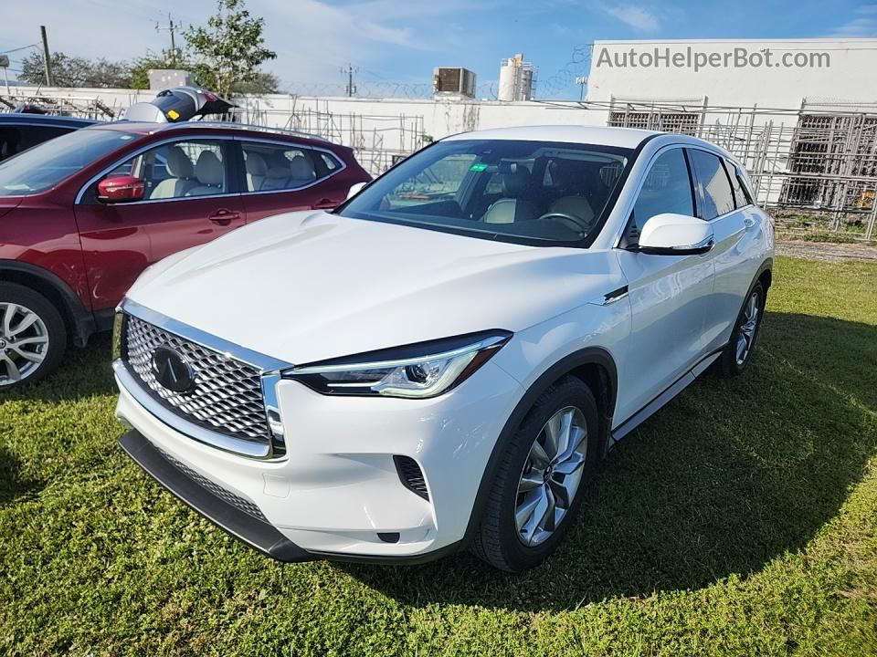 2021 Infiniti Qx50 Pure White vin: 3PCAJ5AA7MF103137