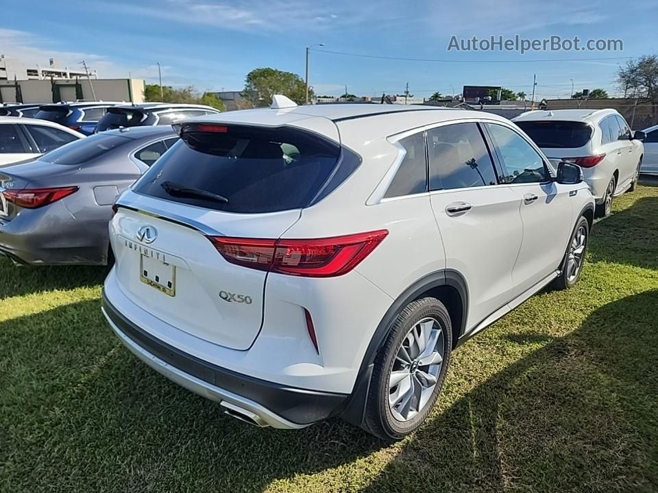 2021 Infiniti Qx50 Pure White vin: 3PCAJ5AA7MF103137