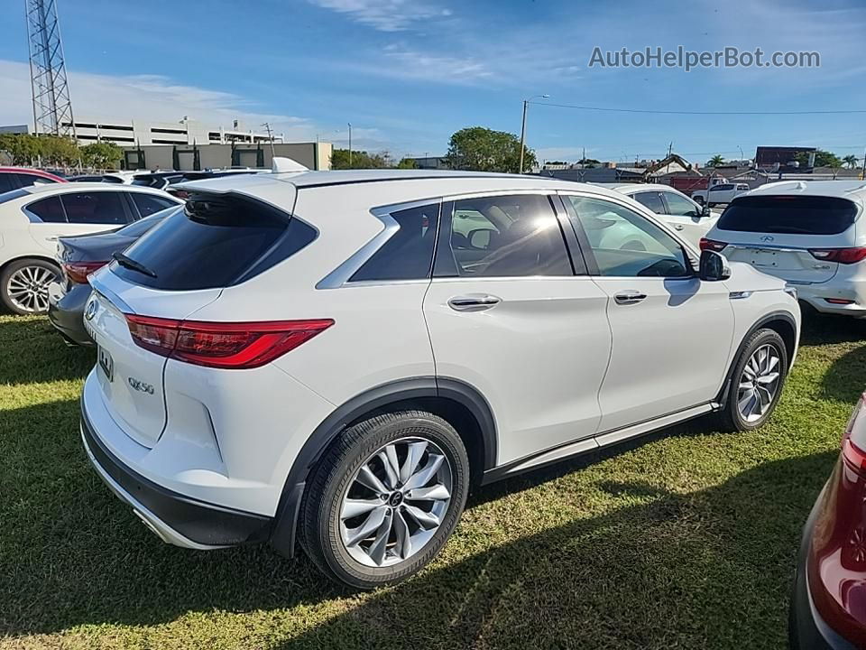 2021 Infiniti Qx50 Pure White vin: 3PCAJ5AA7MF103137