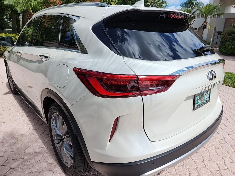 2021 Infiniti Qx50 Luxe White vin: 3PCAJ5BA0MF101941