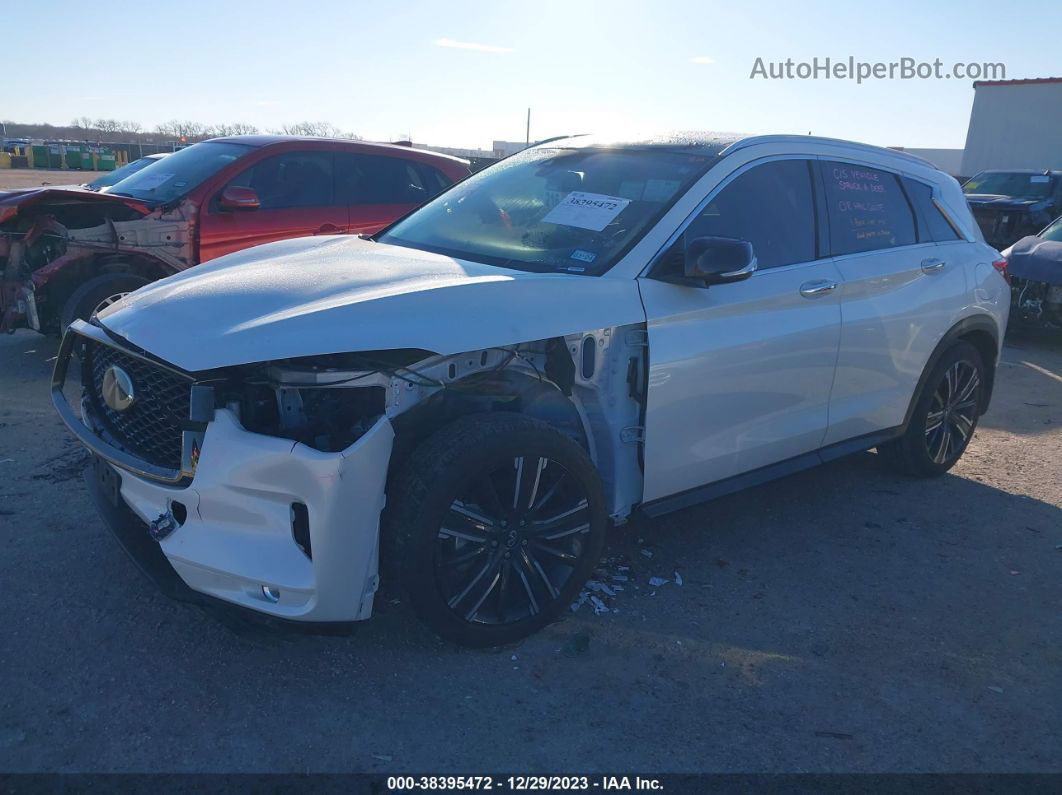 2021 Infiniti Qx50 Luxe White vin: 3PCAJ5BA0MF116911