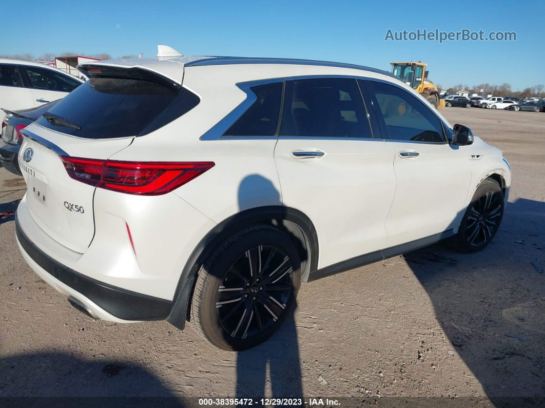 2021 Infiniti Qx50 Luxe White vin: 3PCAJ5BA0MF116911