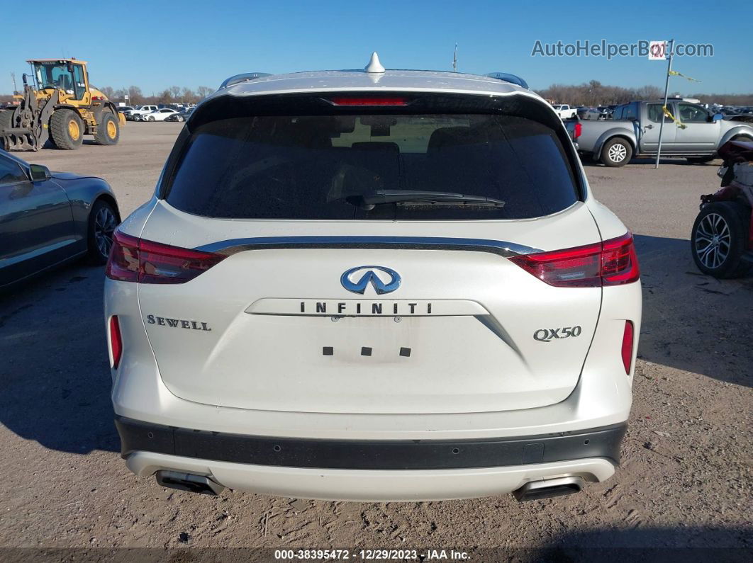 2021 Infiniti Qx50 Luxe White vin: 3PCAJ5BA0MF116911