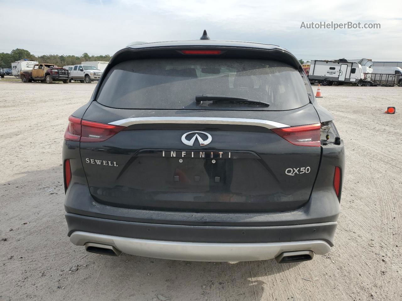 2021 Infiniti Qx50 Luxe Black vin: 3PCAJ5BA0MF119887