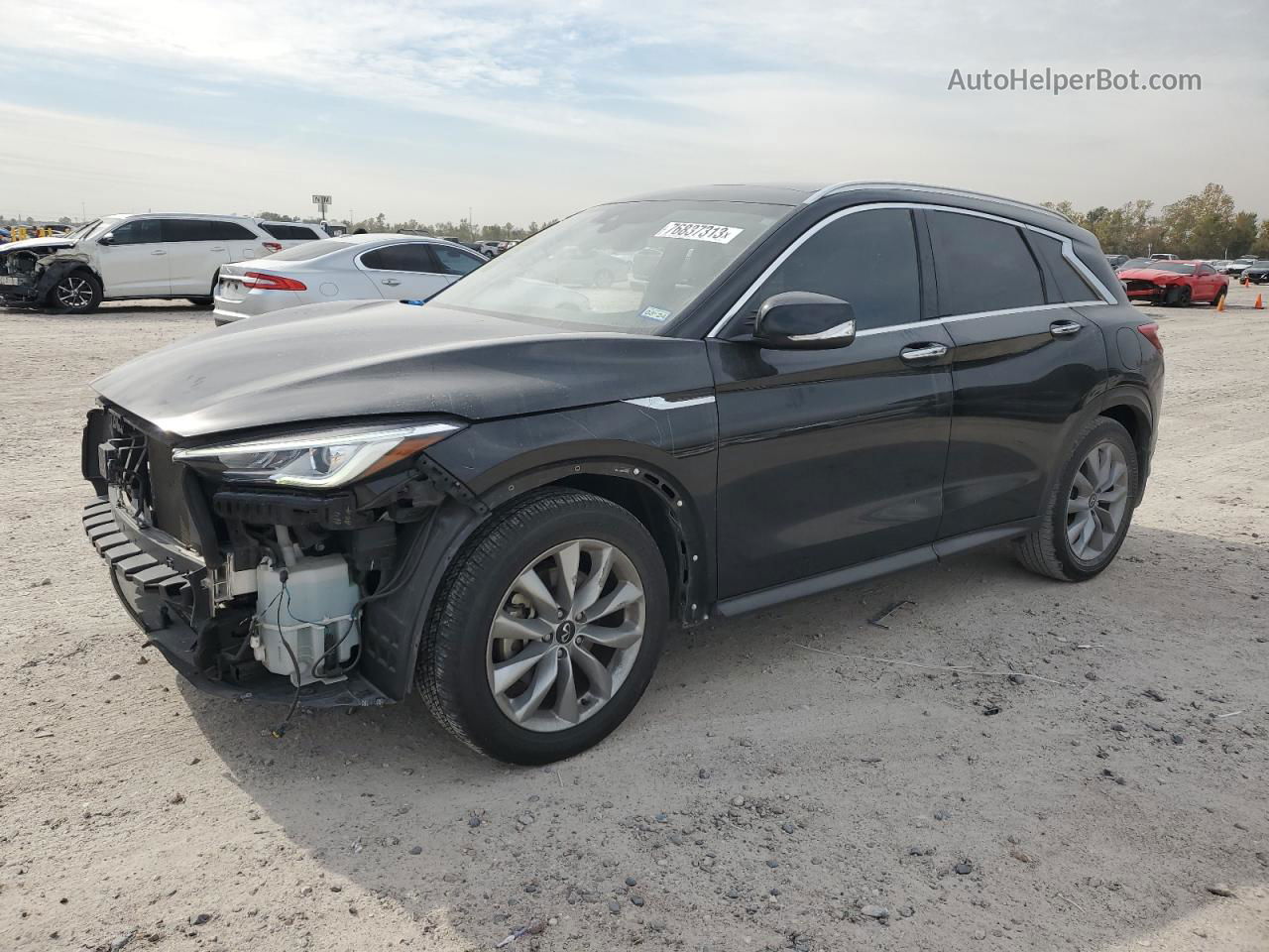 2021 Infiniti Qx50 Luxe Black vin: 3PCAJ5BA0MF119887