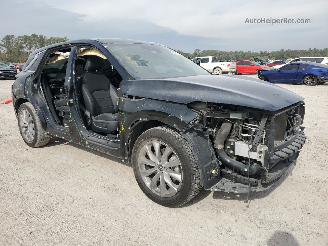 2021 Infiniti Qx50 Luxe Black vin: 3PCAJ5BA0MF119887