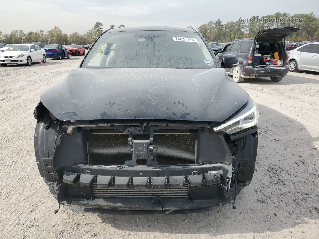 2021 Infiniti Qx50 Luxe Black vin: 3PCAJ5BA0MF119887