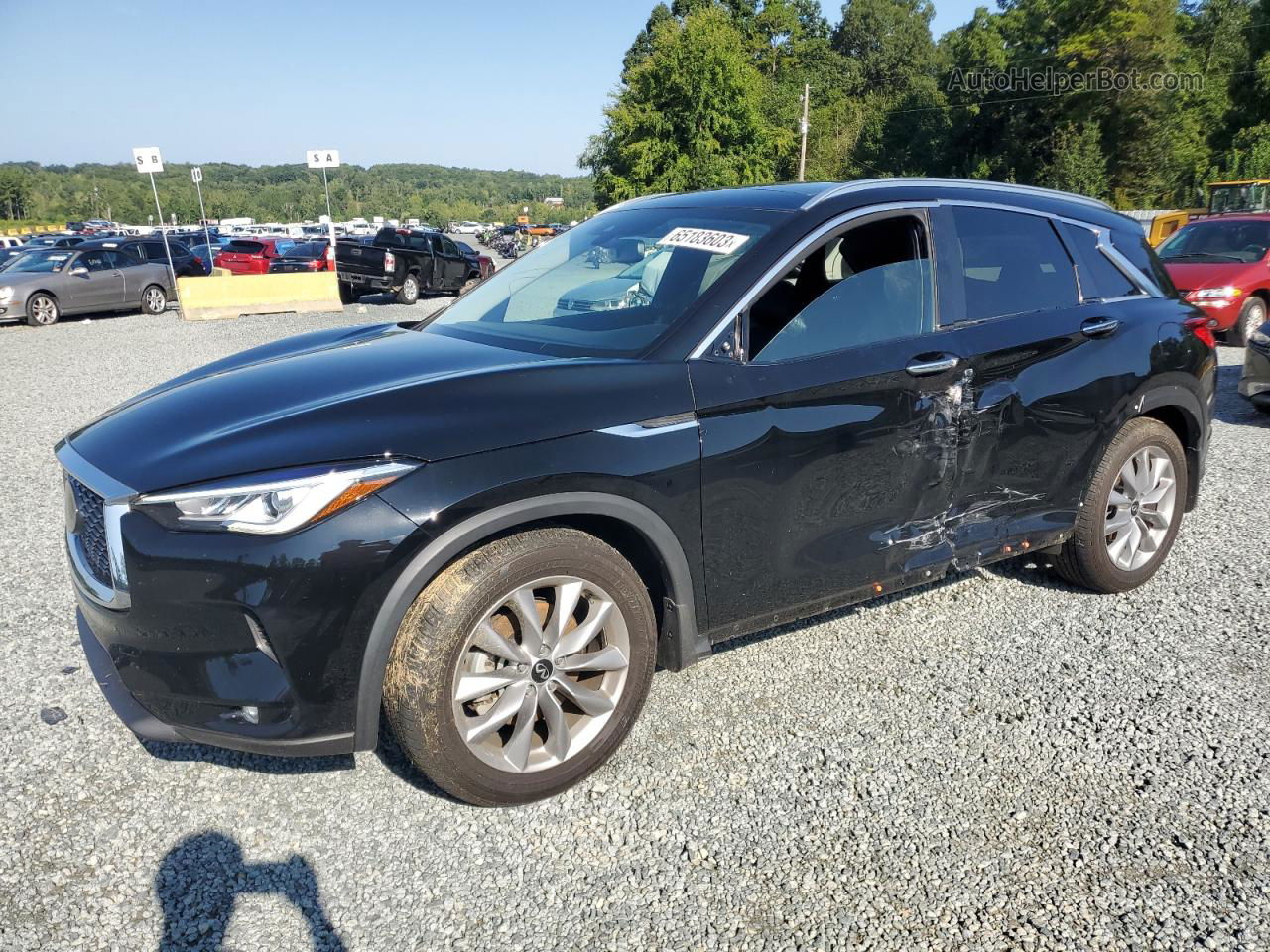 2021 Infiniti Qx50 Luxe Black vin: 3PCAJ5BA1MF114830