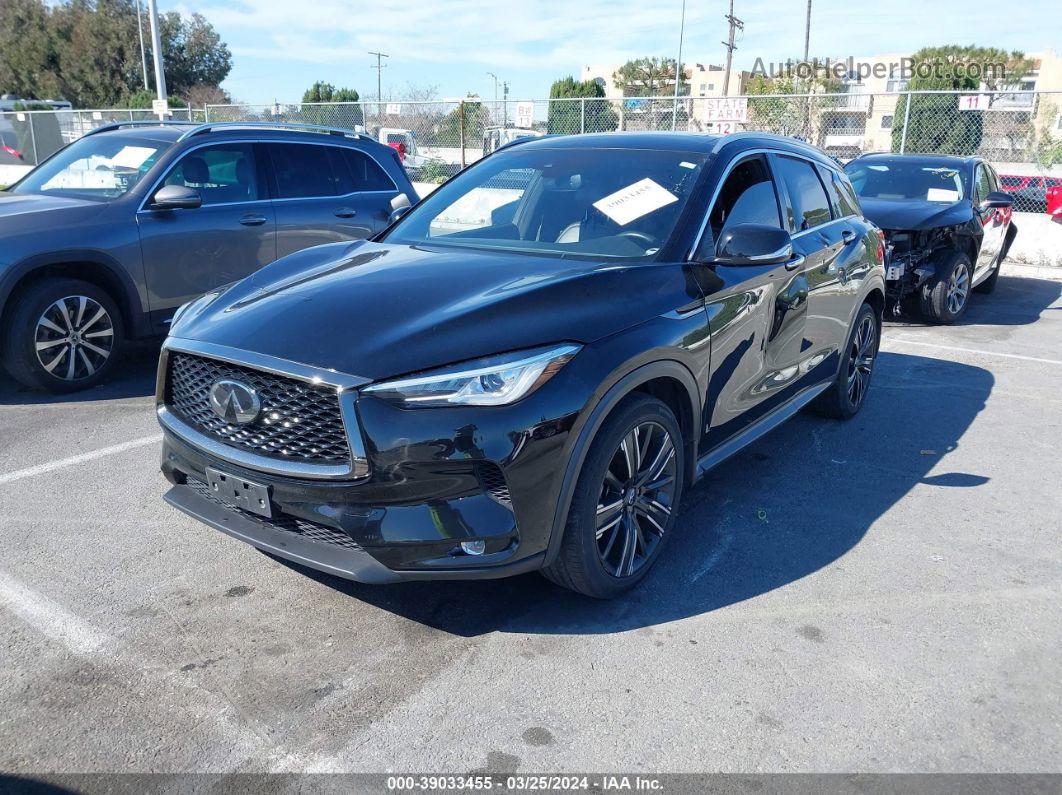 2021 Infiniti Qx50 Luxe Black vin: 3PCAJ5BA2MF110110