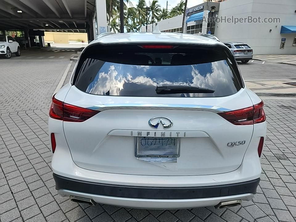 2021 Infiniti Qx50 Luxe White vin: 3PCAJ5BA2MF112181