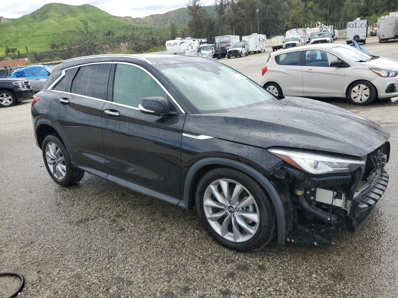 2021 Infiniti Qx50 Luxe Черный vin: 3PCAJ5BA2MF119020