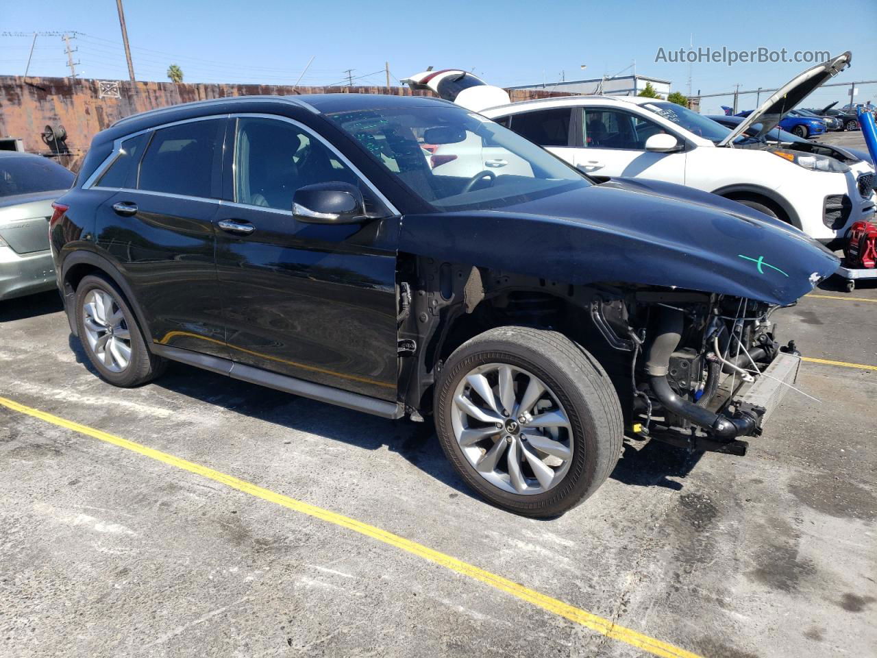 2021 Infiniti Qx50 Luxe Black vin: 3PCAJ5BA3MF103781