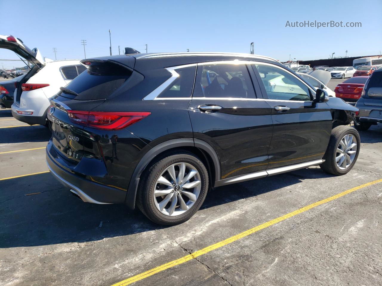 2021 Infiniti Qx50 Luxe Black vin: 3PCAJ5BA3MF103781