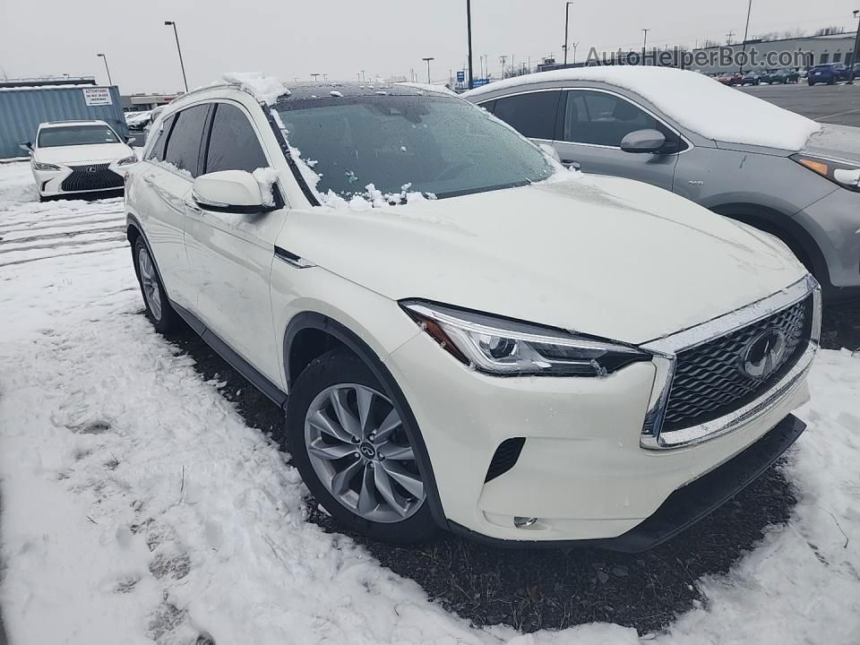 2021 Infiniti Qx50 Luxe White vin: 3PCAJ5BA3MF105532