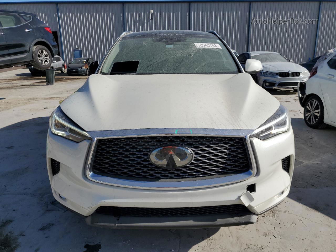 2021 Infiniti Qx50 Luxe White vin: 3PCAJ5BA3MF112240