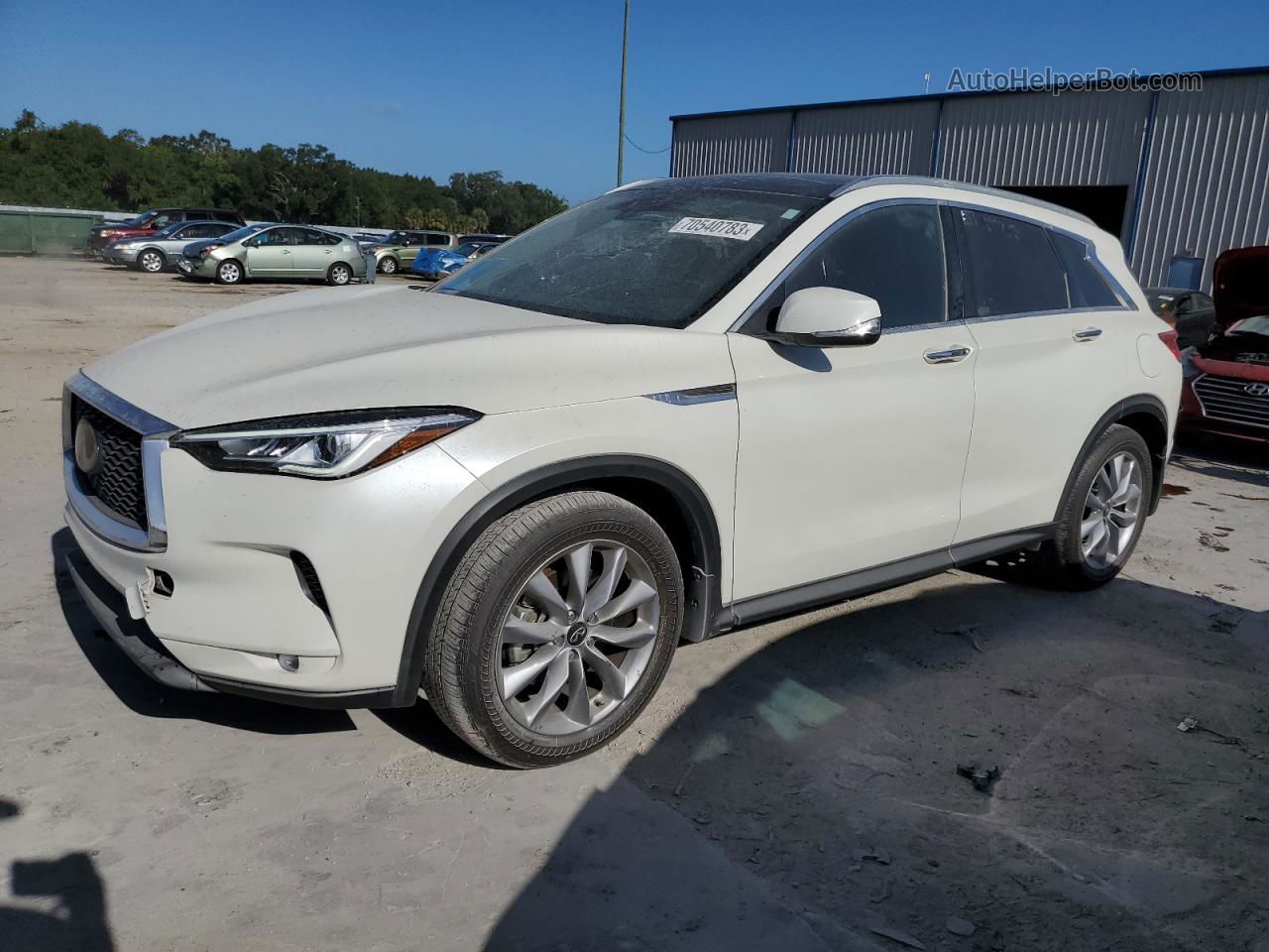 2021 Infiniti Qx50 Luxe Белый vin: 3PCAJ5BA3MF112240