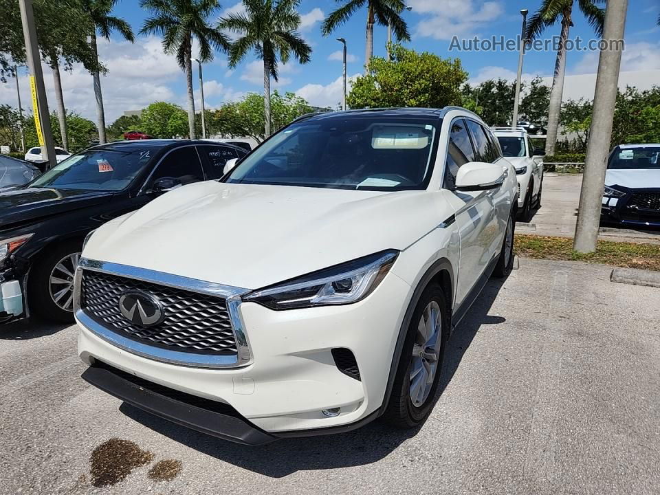 2021 Infiniti Qx50 Luxe White vin: 3PCAJ5BA3MF112917