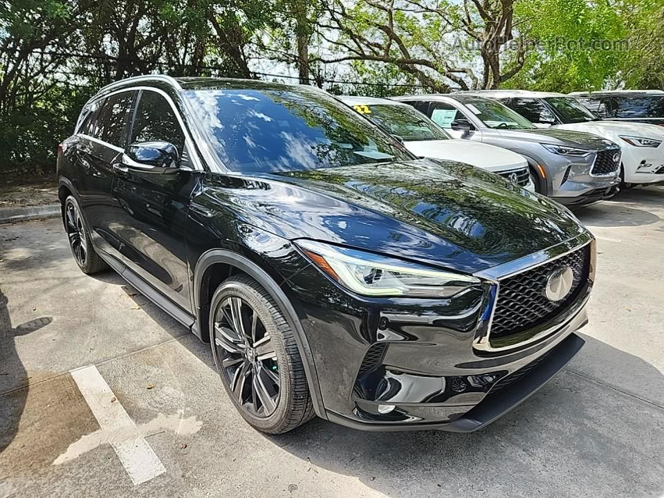 2021 Infiniti Qx50 Luxe Черный vin: 3PCAJ5BA4MF105930