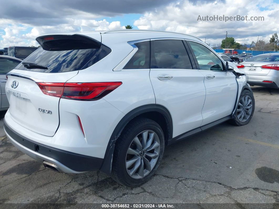 2021 Infiniti Qx50 Luxe White vin: 3PCAJ5BA4MF126308