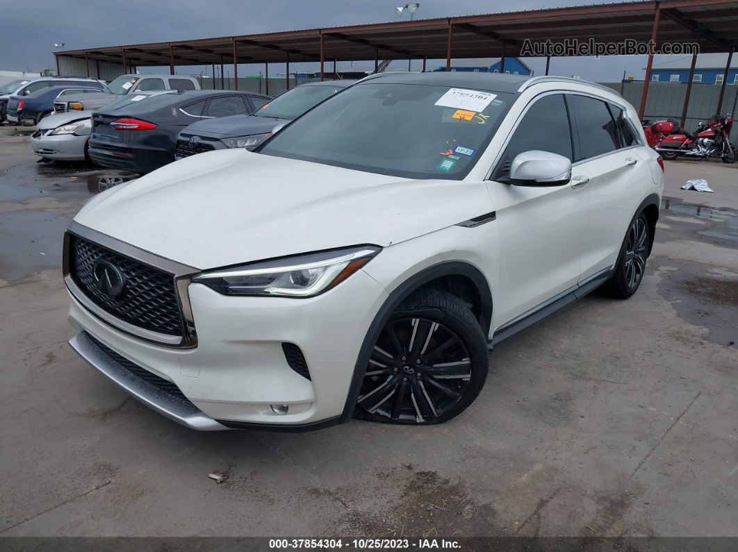 2021 Infiniti Qx50 Luxe White vin: 3PCAJ5BA5MF102356