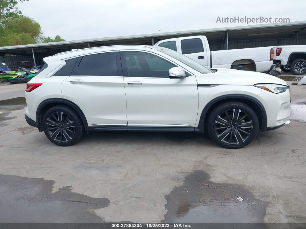 2021 Infiniti Qx50 Luxe White vin: 3PCAJ5BA5MF102356