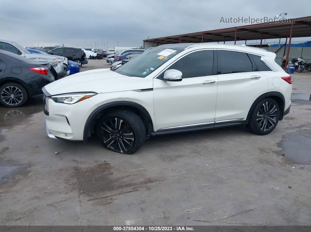 2021 Infiniti Qx50 Luxe White vin: 3PCAJ5BA5MF102356