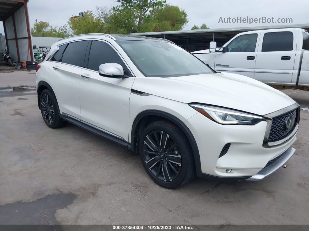 2021 Infiniti Qx50 Luxe White vin: 3PCAJ5BA5MF102356