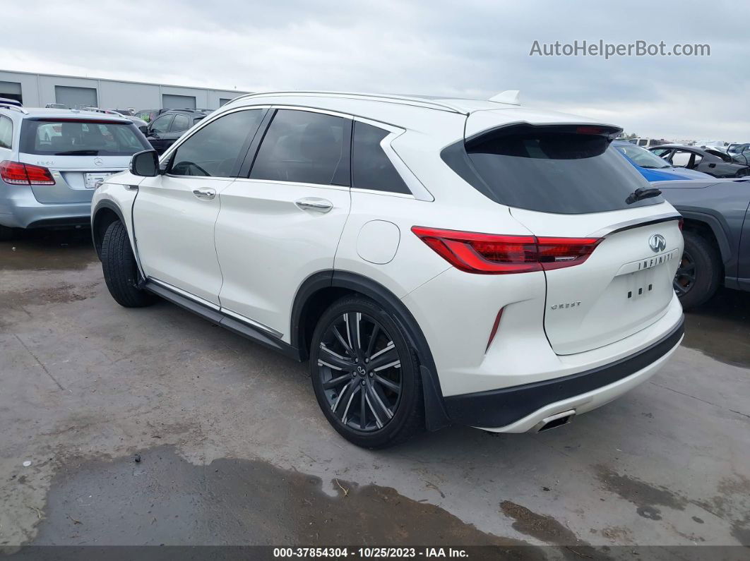 2021 Infiniti Qx50 Luxe White vin: 3PCAJ5BA5MF102356