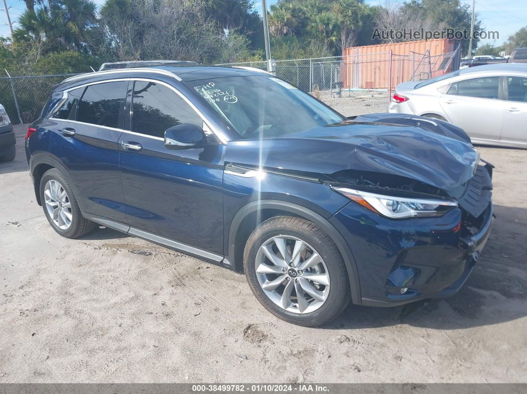 2021 Infiniti Qx50 Luxe Dark Blue vin: 3PCAJ5BA5MF106987