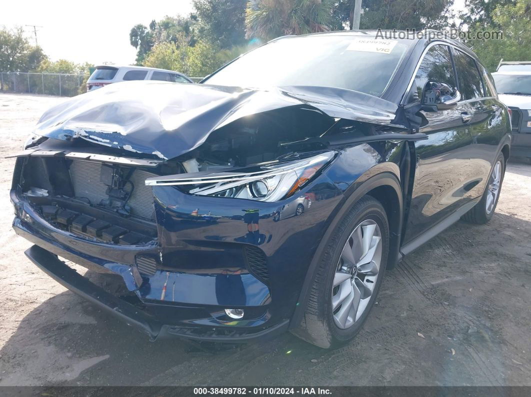 2021 Infiniti Qx50 Luxe Dark Blue vin: 3PCAJ5BA5MF106987