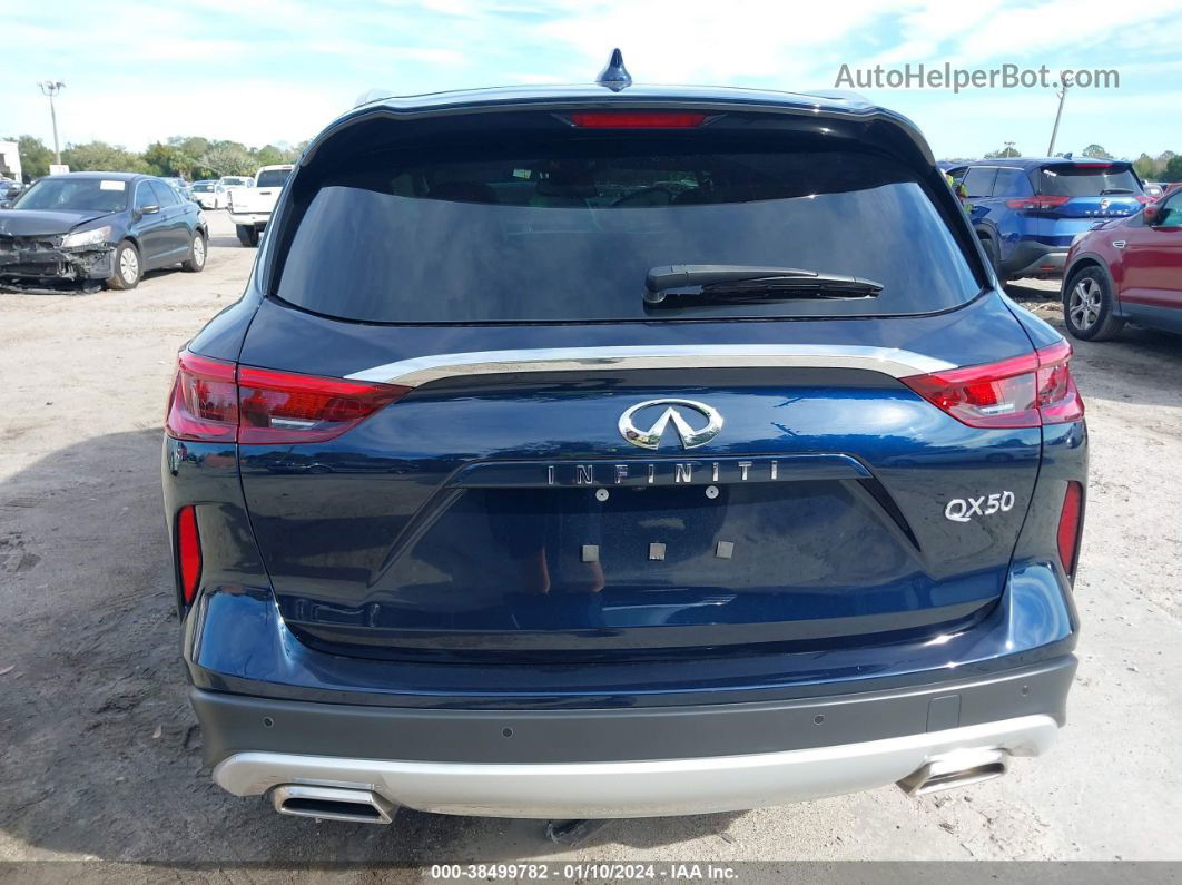 2021 Infiniti Qx50 Luxe Dark Blue vin: 3PCAJ5BA5MF106987