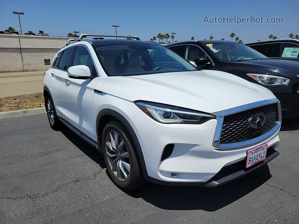 2021 Infiniti Qx50 Luxe White vin: 3PCAJ5BA5MF118038