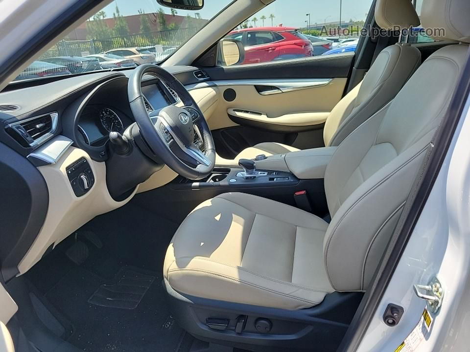 2021 Infiniti Qx50 Luxe White vin: 3PCAJ5BA5MF118038