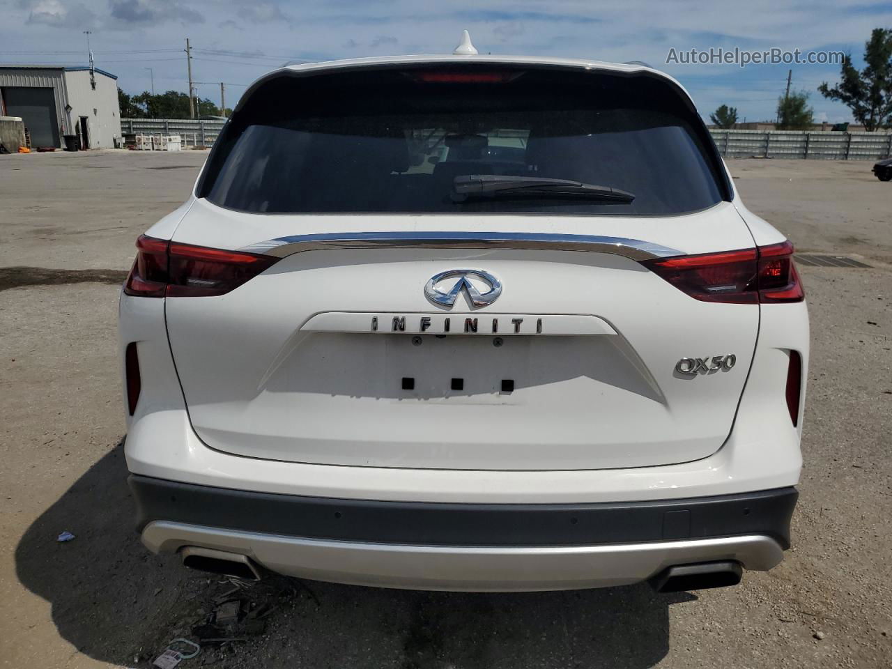 2021 Infiniti Qx50 Luxe White vin: 3PCAJ5BA6MF100583