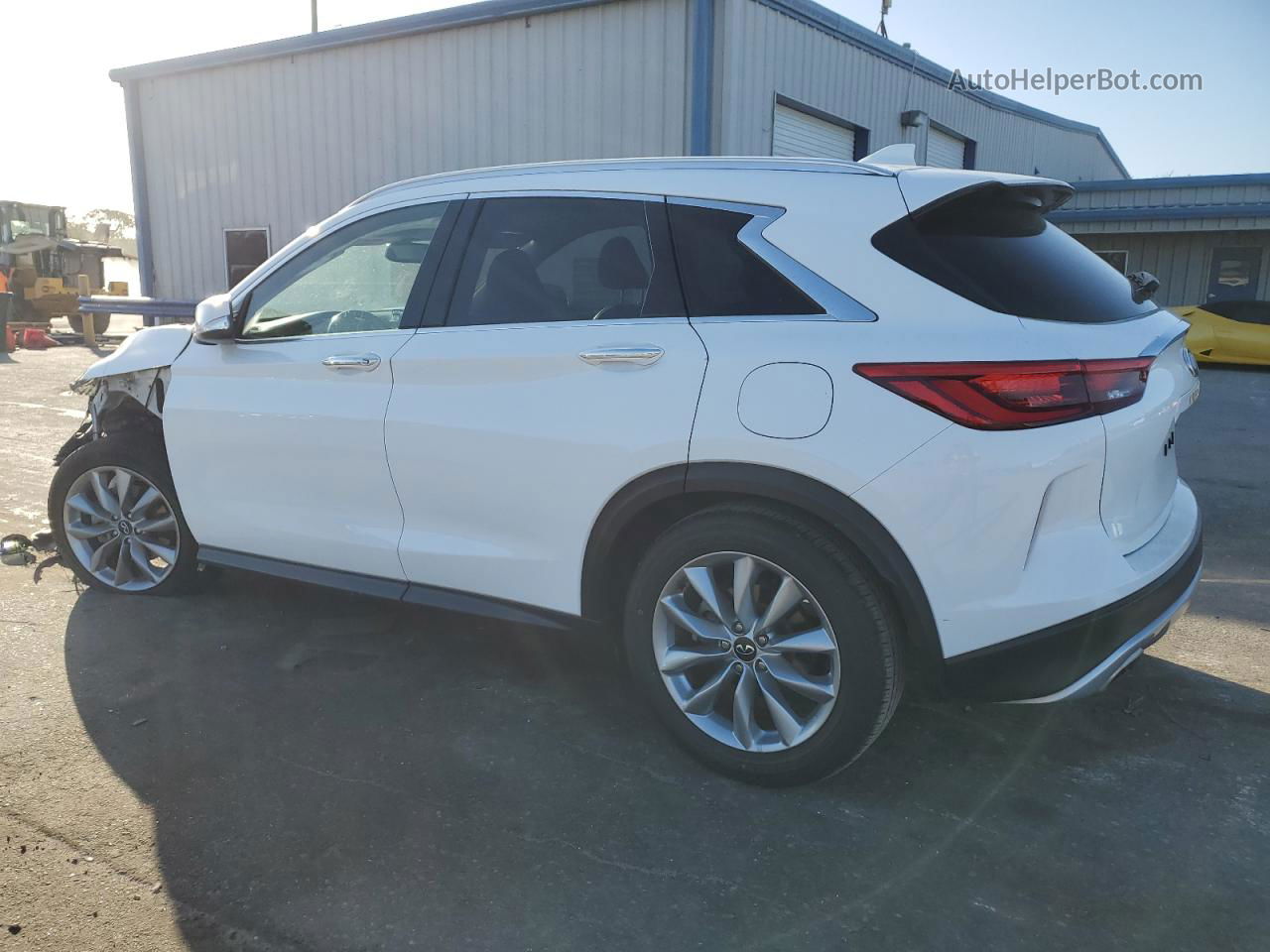 2021 Infiniti Qx50 Luxe White vin: 3PCAJ5BA6MF119196