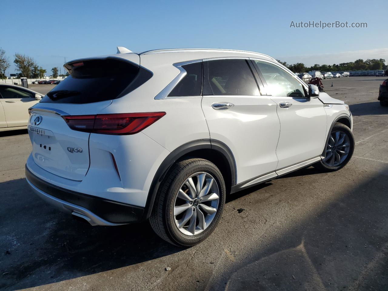 2021 Infiniti Qx50 Luxe Белый vin: 3PCAJ5BA6MF119196