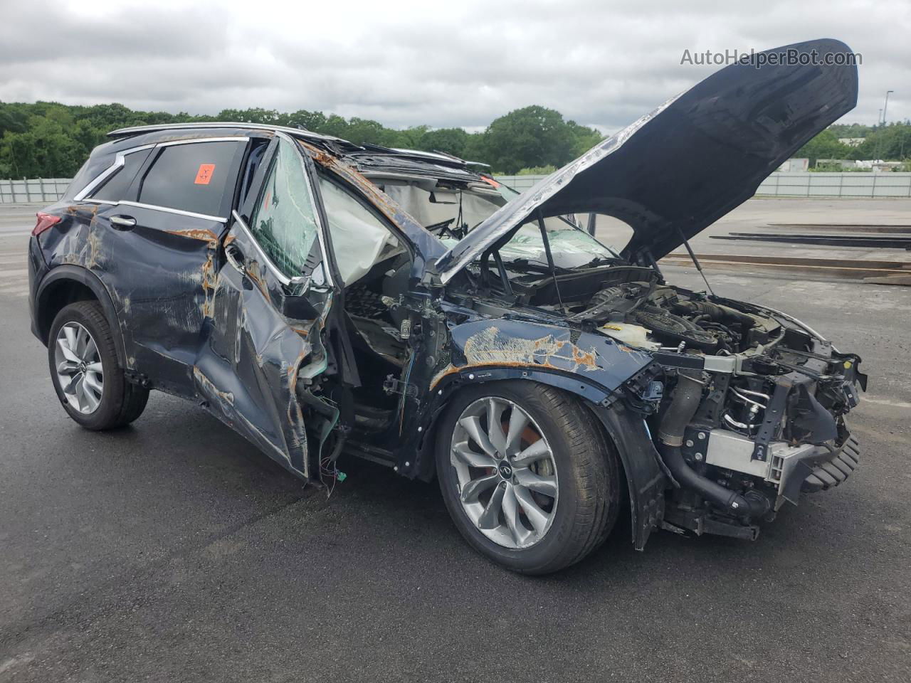 2021 Infiniti Qx50 Luxe Blue vin: 3PCAJ5BA6MF123488