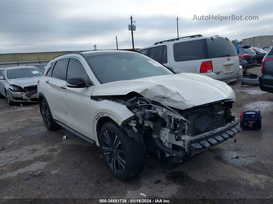 2021 Infiniti Qx50 Luxe White vin: 3PCAJ5BA7MF105369