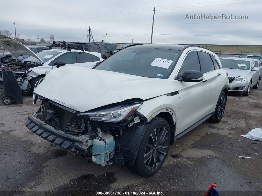 2021 Infiniti Qx50 Luxe White vin: 3PCAJ5BA7MF105369