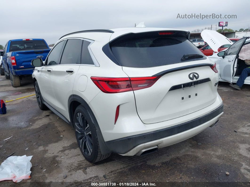 2021 Infiniti Qx50 Luxe White vin: 3PCAJ5BA7MF105369