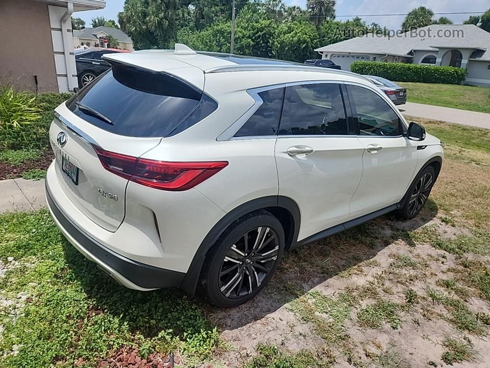 2021 Infiniti Qx50 Luxe White vin: 3PCAJ5BA7MF116730