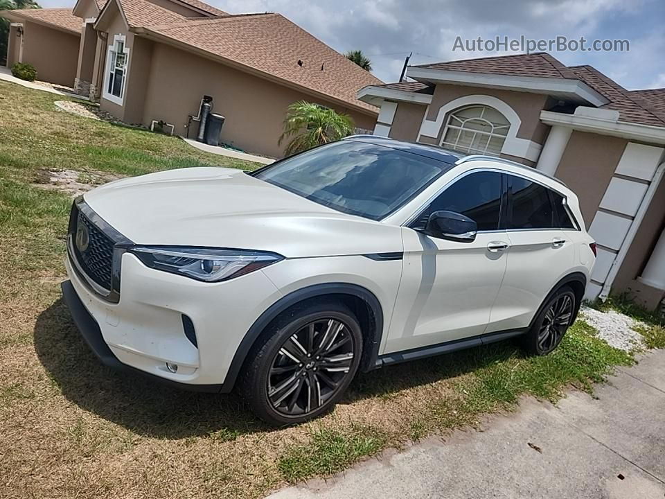 2021 Infiniti Qx50 Luxe White vin: 3PCAJ5BA7MF116730