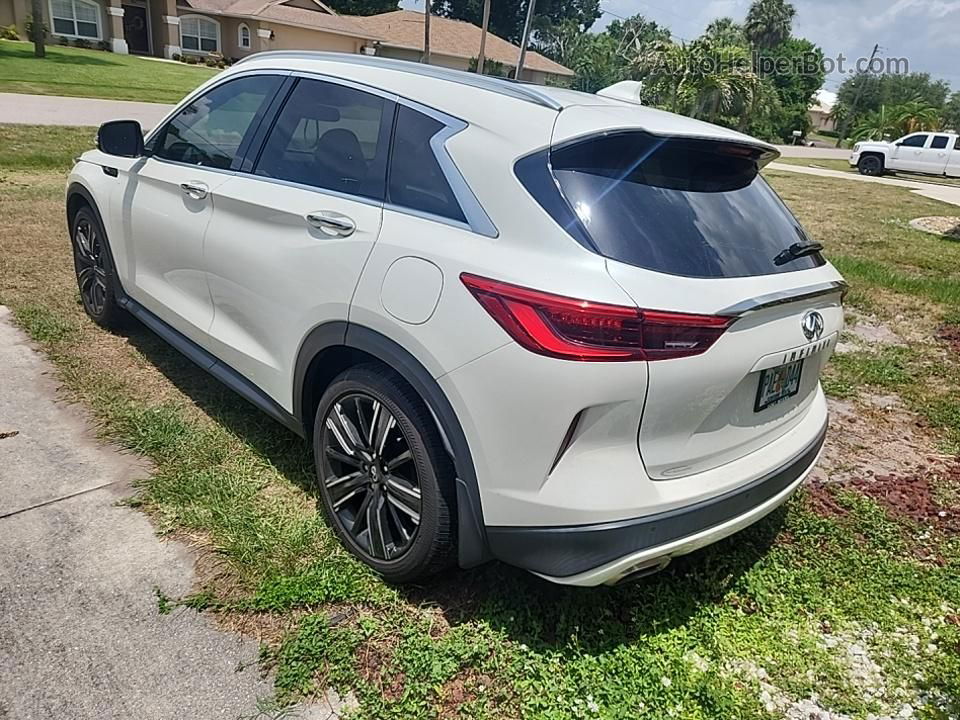 2021 Infiniti Qx50 Luxe White vin: 3PCAJ5BA7MF116730